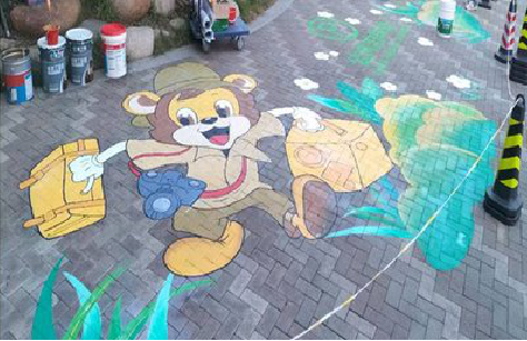 永福夏季画地面彩绘会遇到的问题