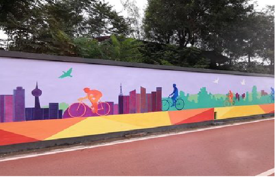 永福墙体彩绘-围墙