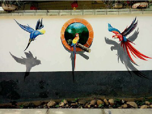 永福视觉错位-3D墙绘设计