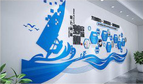 永福海浪主题文化墙如何设计？