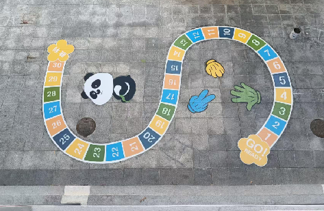 永福地面游戏彩绘