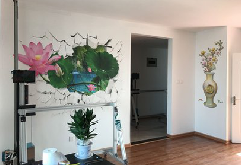 永福墙体彩绘相比墙纸的优势。