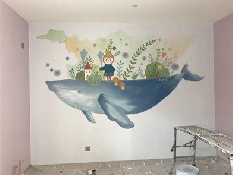 永福手绘墙的特点及优势。